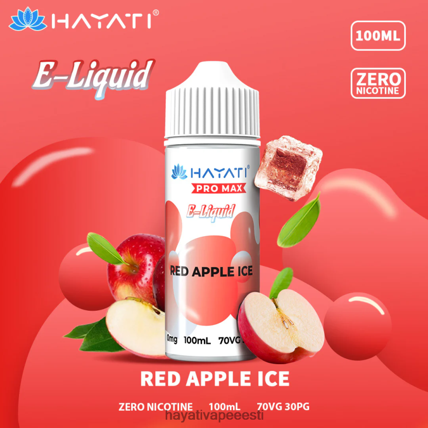 Hayati Flavours Eesti - Hayati Pro Max niksoolad punase õuna jää N6LJBF257