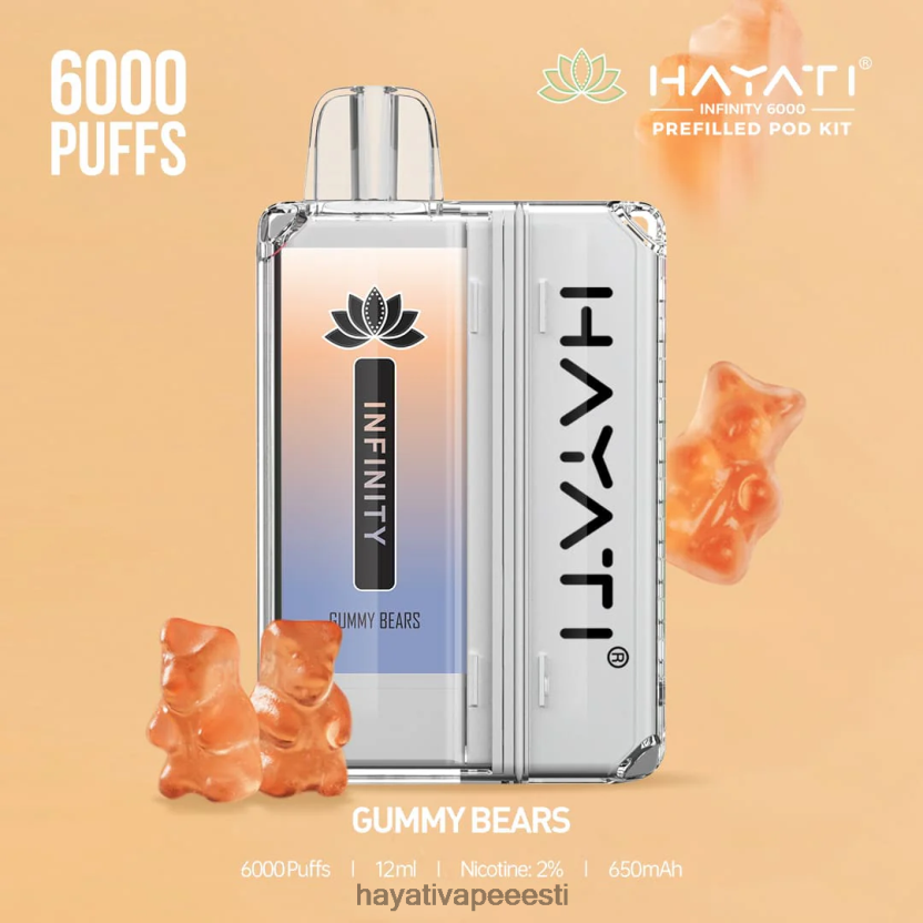 Hayati Eesti - Hayati Infinity 6000 taskukomplekti kummikarud N6LJBF151