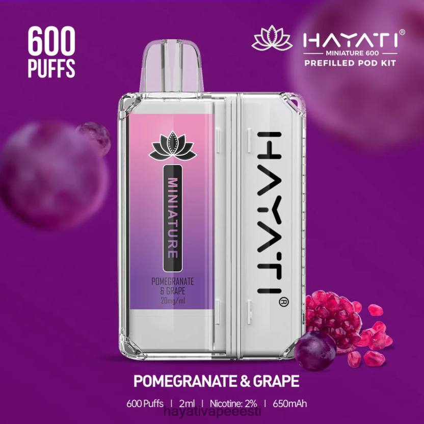 Hayati Tallinn - Hayati Miniature 600 kaunakomplekti granaatõun & viinamari N6LJBF42