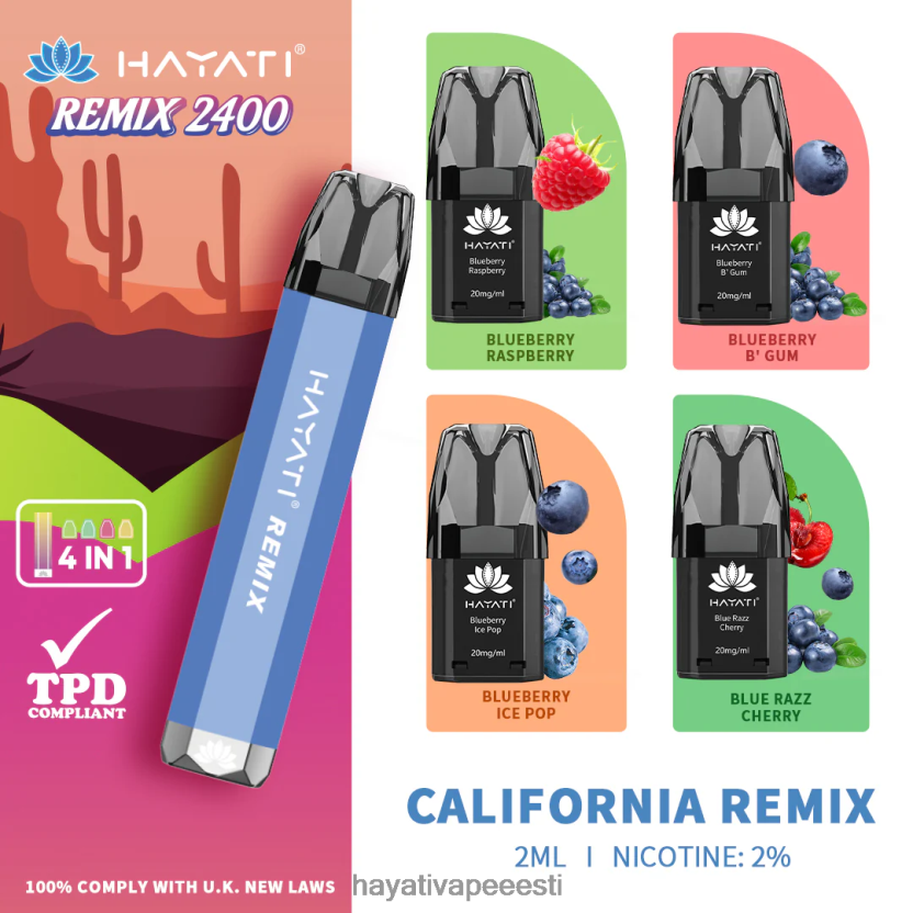 Hayati Eesti - Hayati Remix eeltäidetud kaunasüsteem 2400 pahvi california remix N6LJBF51
