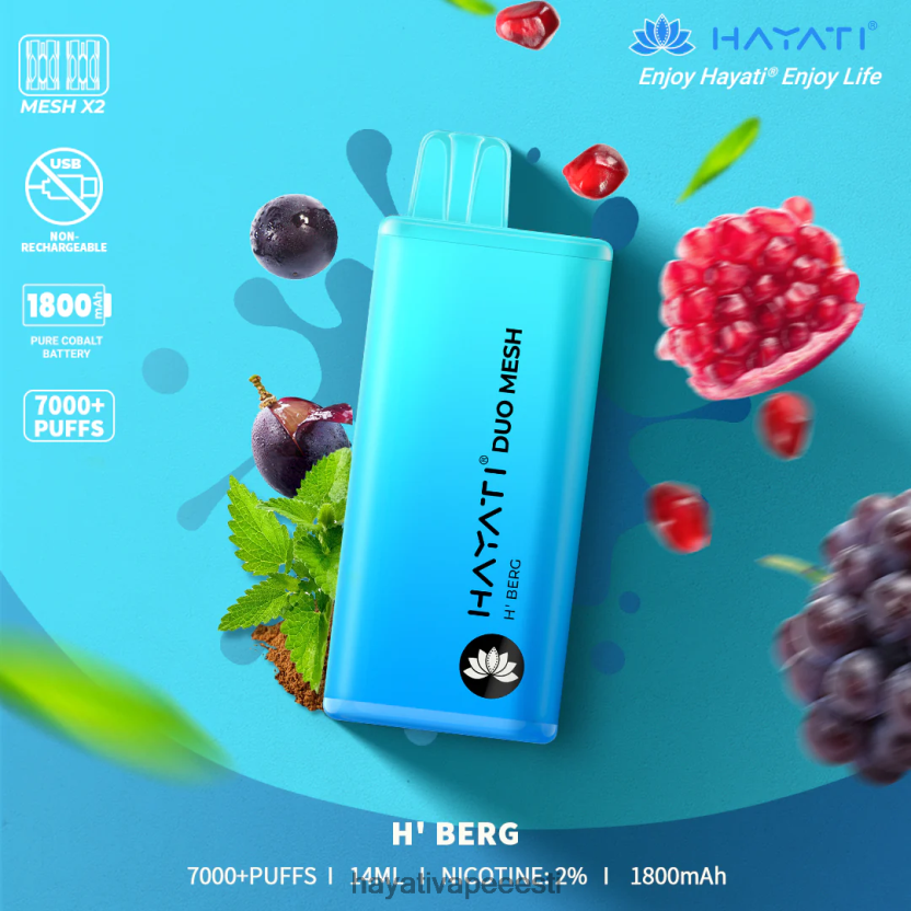 Hayati Eesti - Hayati Duo Mesh ühekordselt kasutatavad h' berg N6LJBF171