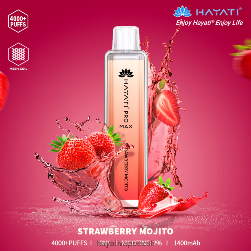 Hayati Eesti - Hayati Pro Max ühekordselt kasutatavad maasika mojito N6LJBF121