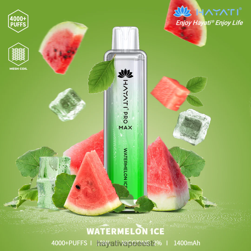 Hayati Flavours Eesti - Hayati Pro Max ühekordselt kasutatavad arbuusi jää N6LJBF127