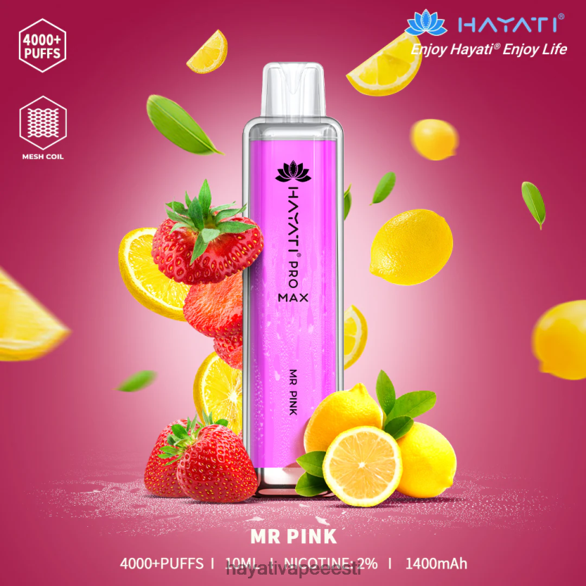 Hayati Vape Near Me - Hayati Pro Max ühekordselt kasutatavad härra roosa N6LJBF135