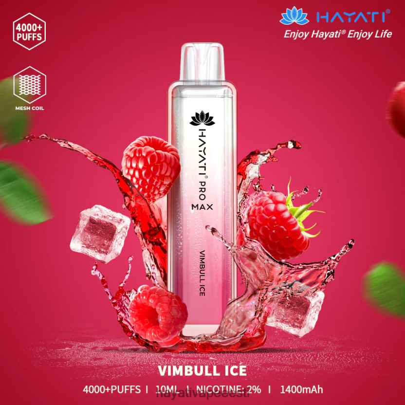 Hayati Vape Review - Hayati Pro Max ühekordselt kasutatavad vimbulli jää N6LJBF126