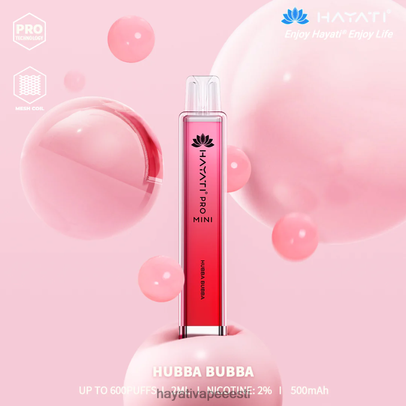 Hayati Eesti - Hayati Pro Mini ühekordselt kasutatavad hubba bubba N6LJBF11